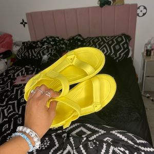 Yellow Beach Sandals